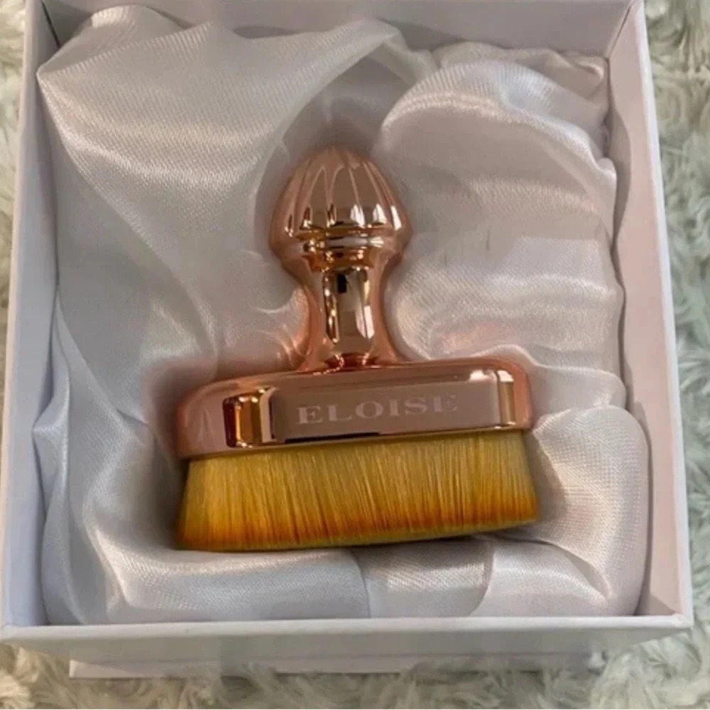 Eloise Beauty Mini Tear‎ Drop Brush RoseGold Finish NWT/NEW Eloise Beauty
